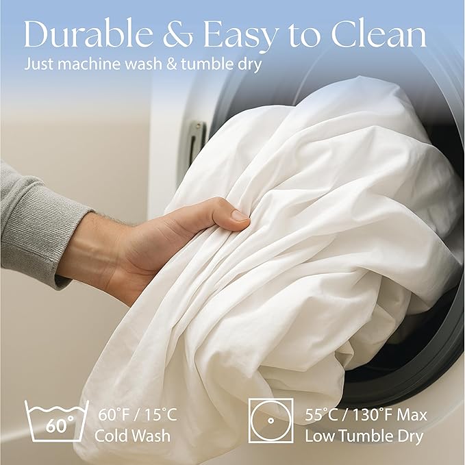 Snuze Terry Pillow Protector 2-Pack Standard/Queen Size (20” x 28”) Waterproof, Zippered, Machine Washable, Hypoallergenic Cover Spill Protection