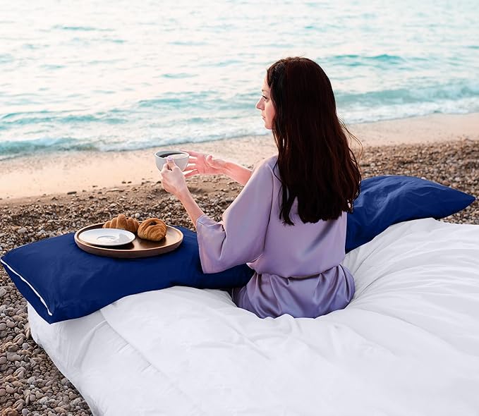 Utopia Bedding Premium 100% Waterproof Pillow Protectors with Zipper Standard Size (Set of 2), Bed Bug and Dust Mite Proof Zippered Pillow Covers, Pillow Encasement Cases, Royal Blue