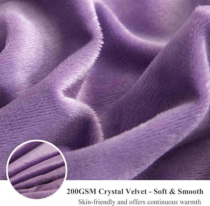 XeGe Soft Plush Body Pillow Cover, 20x54 Big Fluffy Body Pillowcase, Boho Faux Fur Fuzzy Long Decorative Pillow Sham for Bedroom Sofa Couch, Solid Shaggy Bed Pillow Case Purple