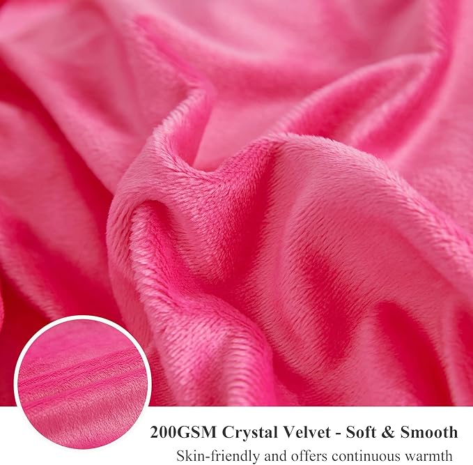 XeGe Shaggy Faux Fur Body Pillow Cover, Fluffy Long Body Pillow Case with Zipper Closure, Soft Decorative Plush Furry Body Pillowcase, Fuzzy Pillow for Bedroom Home Decoration Couch 20"x54", Hot Pink
