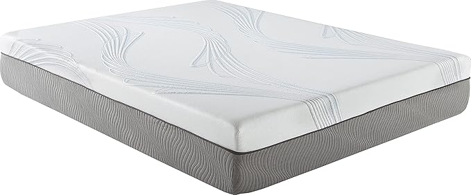 Boyd Sleep SensaLux Engineered Latex Foam Mattress, Cooling and Comfort Support, 12" Twin XL, White