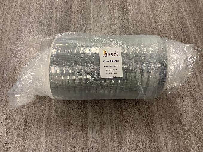 Dormir True Green Premium 100% Natural Organic Latex Mattress Topper (2" Double Medium Organic Cotton Cover) - GOLS Certified Quality for Exceptional Comfort, Durable, Firm & Bouncy