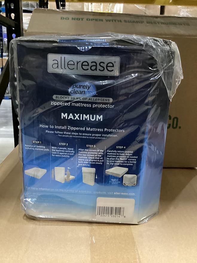 AllerEase Maximum Allergy Mattress Protector, Queen Size
