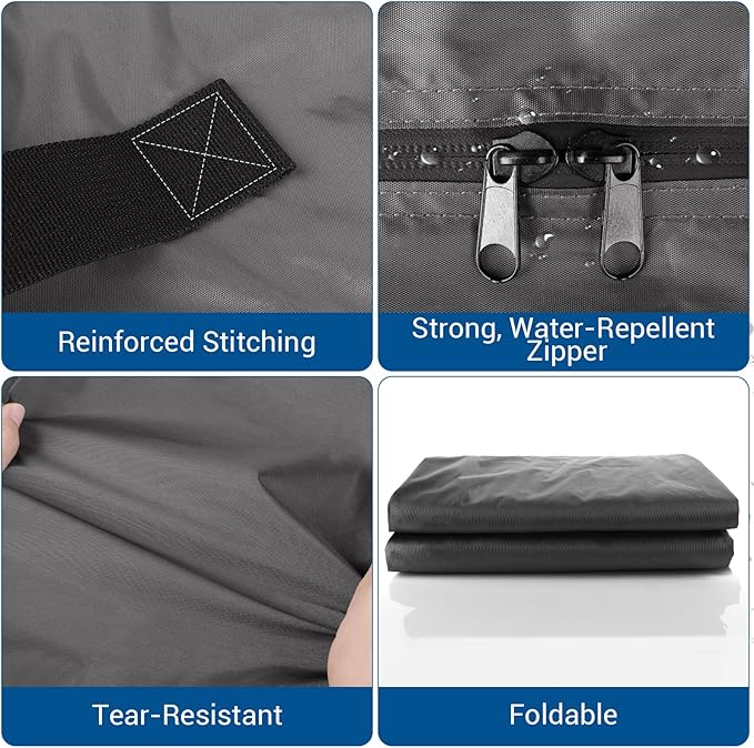 SaveAMatt Mattress Bags for Moving and Storage, Mattress Protector Cover with 4 Heavy-Duty Handles & Strong Zipper, Extra Thick Reusable Mattress Moving Supplies, Queen Size, Gray