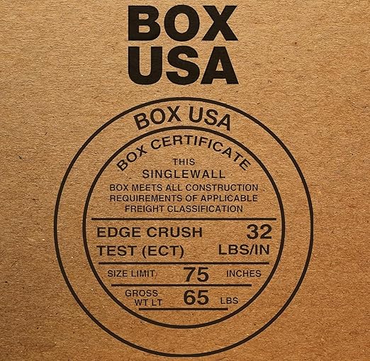 BOX USA Moving Boxes Large 20"L x 20"W x 15"H 6-Pack - Corrugated Cardboard Box for Shipping, Mailing, Packing, Packaging and Storage