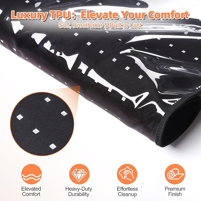 Red Light Therapy Mat for Full Body, 1410 High-Density LEDs Infrared Light Pad, 5 Intensity Levels, 9 Auto-Shutoff Timer Setting, Handheld Controller, Gifts for Athletes, Office Workers, Women, Men