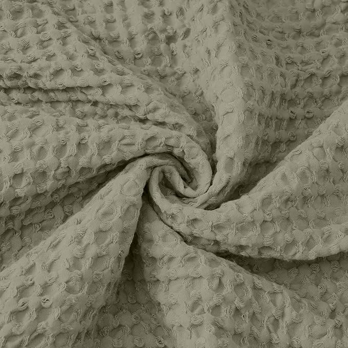 PHF Ultra Soft Waffle Weave Body Pillowcase with Zipper, No Insert, 1Pack 20" x 54" Pillow Sham, Breathable & Skin-Friendly Body Pillow case, Stylish Decorative Bed Pillow Cover, Dusty Sage