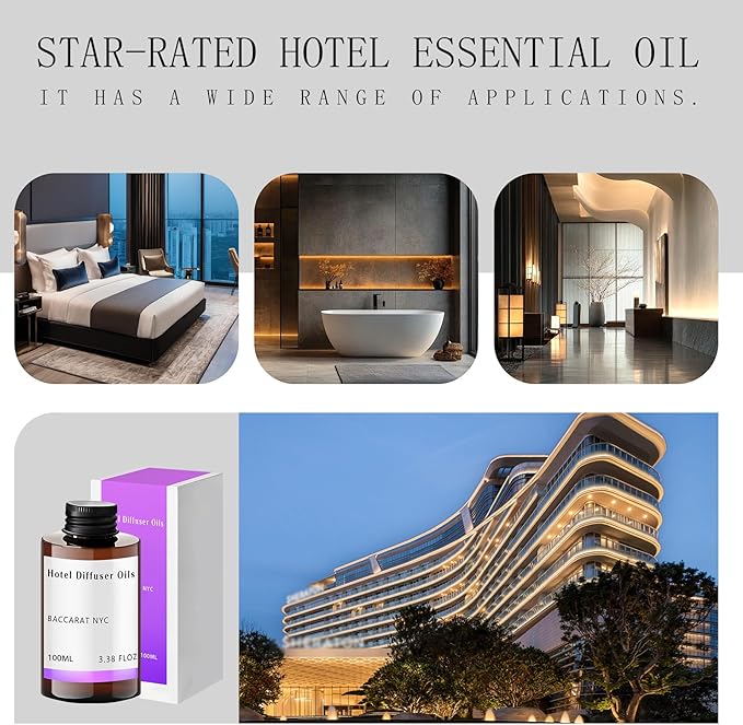 Diffuser Refill Oil Fragrance Oil Inspired by 5-Star Stay- Hotel Fragrance Diffuser Oil & Home Luxury Scents for Aromatherapy Diffuser