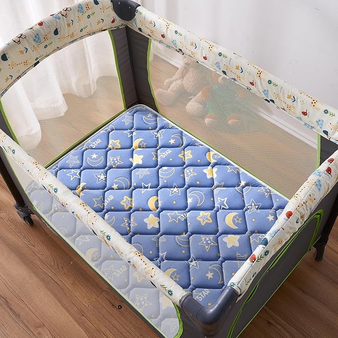 Pack and Play Mattress Topper - 38" x 26" x 1.5", Soft & Firm Premium Foam Pack N Play Mattresses Pad, Odorless Baby Foam Playpen Mattresses,Portable Playard Mattress Topper- Breathable & Comfort