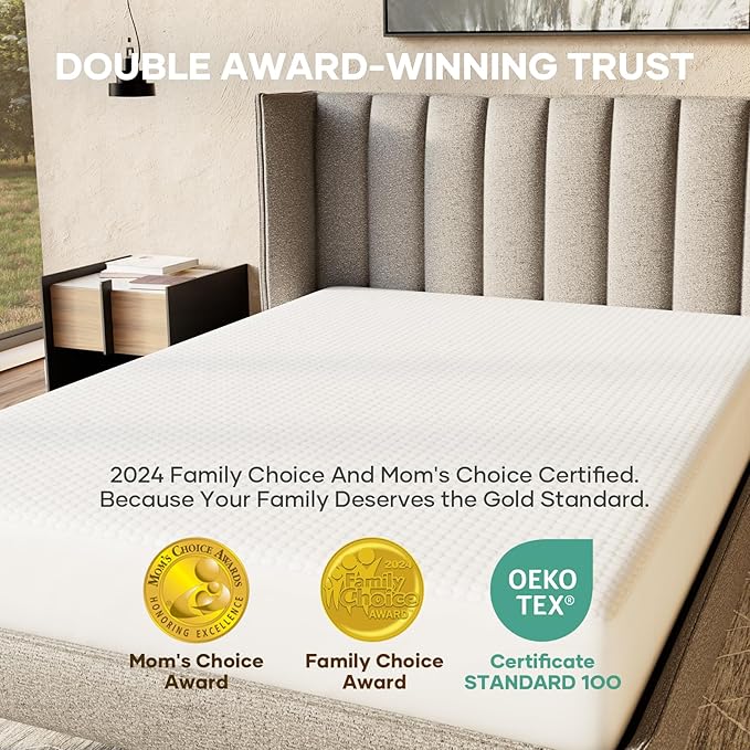 OhGeni 100% Waterproof Mattress Protector,Full Size Mattress Soft Pad,Pet Hair & Bedwetting Resistant,Cooling Breathable Fitted Sheets,Washable Bed Cover,Non-Slip Deep Pocket,Noiseless for Guest Rooms