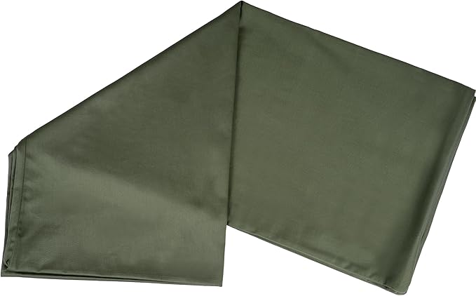 100% Cotton Body Pillow Case Cover with Zipper, Wrinkle-Free, Super Soft Pillowcase, Breathable Long Pillow Protector, 21" x 54", Green
