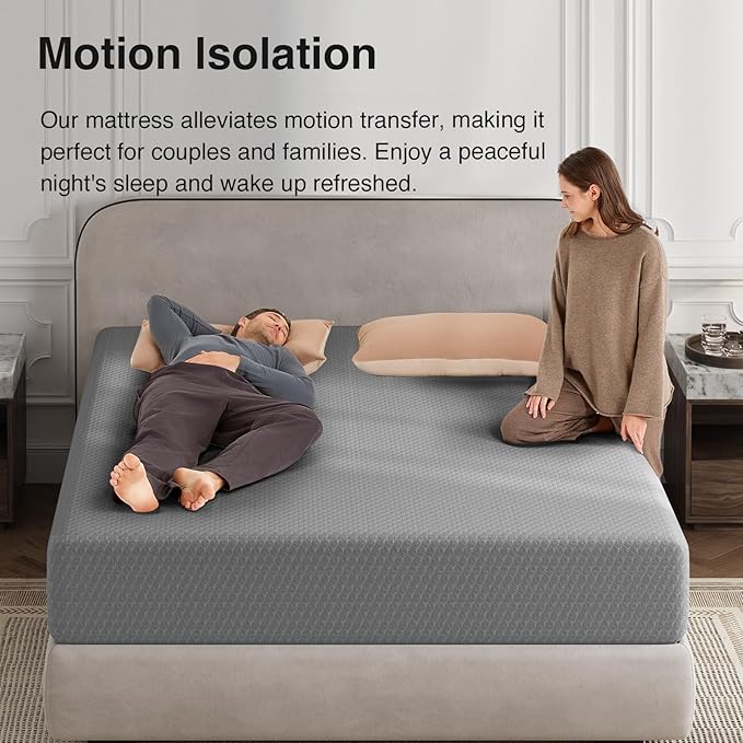 Novilla Twin Mattress 10 Inch, Cooling Twin Memory Foam Mattress for Quick Asleep & Pressure Relief, 10 Inch Durable Mattresses with Thermally Balanced Foam Core for Enhanced Support & Breathability