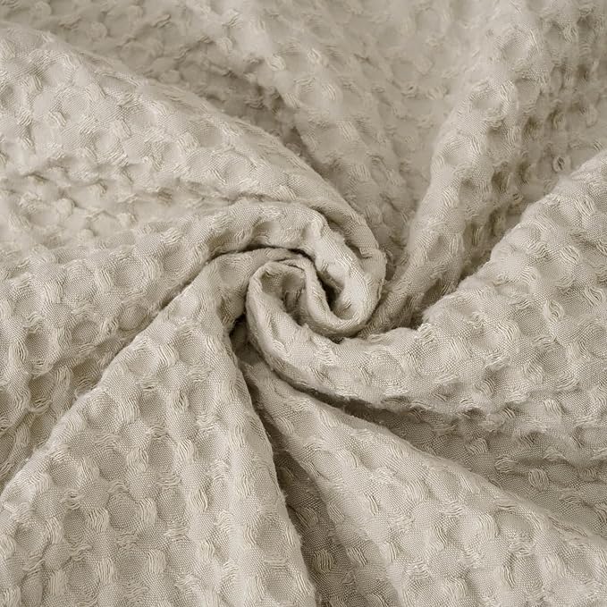 PHF Ultra Soft Waffle Weave Body Pillowcase with Zipper, No Insert, 1Pack 20" x 54" Pillow Sham, Breathable & Skin-Friendly Body Pillow case, Stylish Decorative Bed Pillow Cover, Light Taupe/Linen
