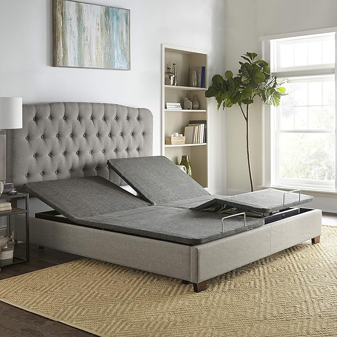 Boyd Sleep Bed Frame Base: Adjustable Zero-Gravity Power Base Anti Snore, with Massage, Split King