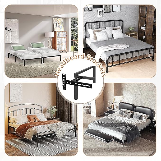 Adjustable Bed Headboard Brackets,Universal Headboard Brackets for Adjustable Bed Base for Twin/King/Queen/Full Size Bed Frame