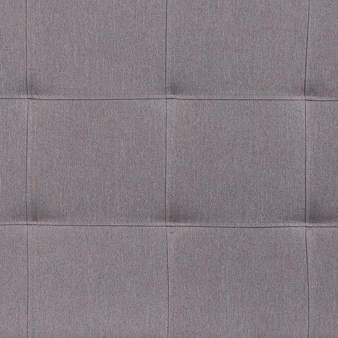 Flash Furniture Bedford Tufted Upholstered Queen Size Headboard in Light Gray Fabric