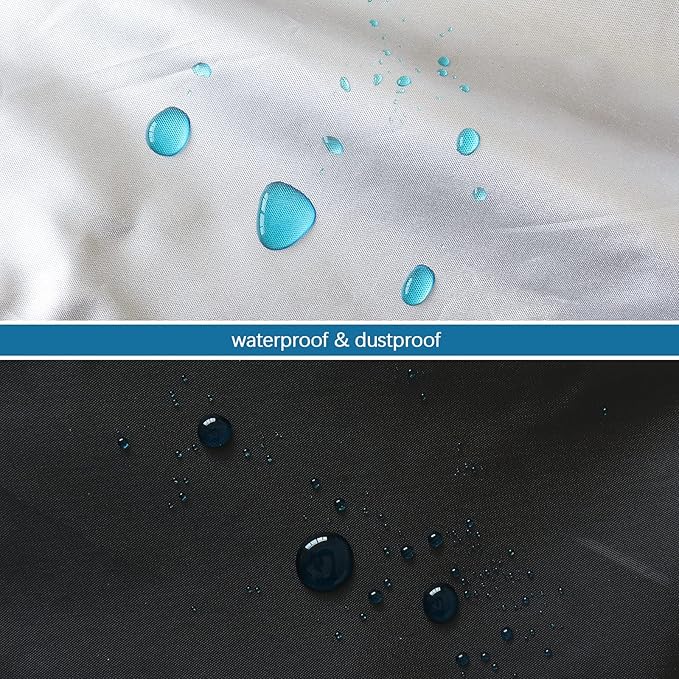 Mattress Bags for Moving Twin 2 Pack, Mattress Storage Bag Waterproof with Strong Handles & Double Zippers, Reusable Mattress Protector, Black