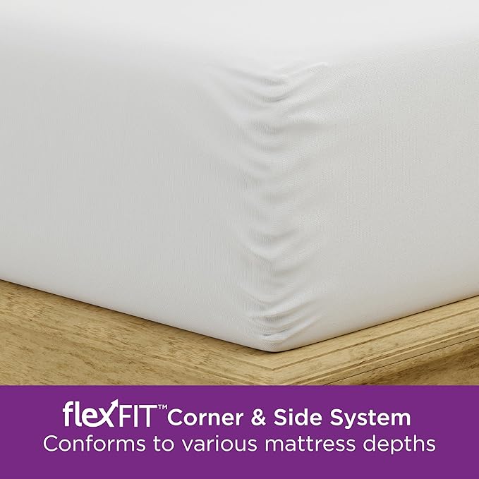 AllerEase Ultimate Allergy Protection and Comfort Zippered Mattress Protector King, White