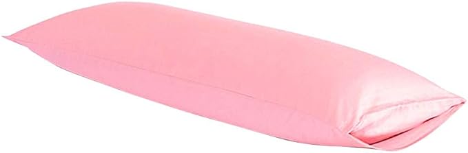 NTBAY Body Pillowcase - Brushed Microfiber 20x54 Pillowcase - Soft, Wrinkle-Free, Fade-Resistant, Stain-Resistant, Pink Body Pillow Cover with Envelope Closure - 20x54 Inches, Pink