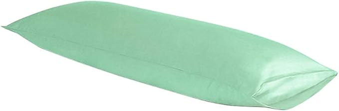 NTBAY Body Pillowcase - Brushed Microfiber 20x54 Pillowcase - Soft, Wrinkle-Free, Fade-Resistant, Stain-Resistant, Sea Green Body Pillow Cover with Envelope Closure - 20x54 Inches, Sea Green