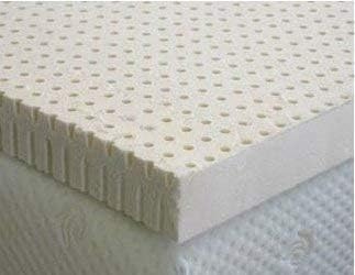 OrganicTextiles 2” Inch Organic Latex Mattress Topper Pad with Rayon Derived from Bamboo Covering (Queen Size, Soft), GOLS Certified, Cooling and Breathable, Made in USA, Hypoallergenic and Soft