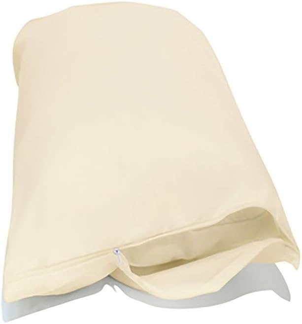 National Allergy Premium 100% Organic Cotton Pillow Protectors with Zipper King Size - Set of 2 - GOTS Certified - Natural Hypoallergenic Encasement - Organic 100% Cotton Pillowcases Cover Cases