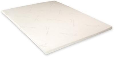 Naturepedic 2'' Adagio Latex Mattress Topper - Thick Cooling Breathable Top Mattress Pad for Back Pain Relief & Full Body Contouring Comfort - King