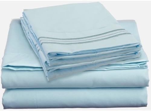 Split King Size Sheet Set - Egyptian Quality Ultra-Soft Bed Sheets - Double Brushed - Deep Pockets- Easy Fit - 5 Piece Set- Fade Resistant