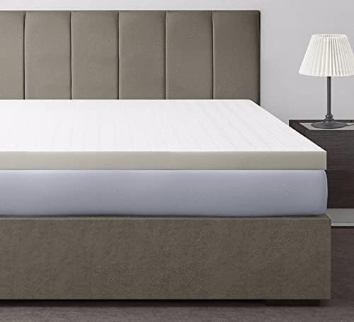 ORGANIC TEXTILES Organic Latex Mattress Topper with Cotton Cover - Made in USA (3 Inches Cal King, Soft)