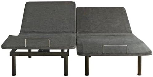 Boyd Sleep Power Adjustable Bed Base with Zero-Gravity, Anti-Snore, and TV Settings, Adjustable Leg Heights, Durable Steel Frame, Whisper Quite Motor, Size Split King