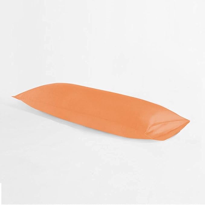 NTBAY Body Pillowcase - Brushed Microfiber 20x54 Pillowcase - Soft, Wrinkle-Free, Fade-Resistant, Stain-Resistant, Pale Orange Body Pillow Cover with Envelope Closure - 20x54 Inches, Pale Orange