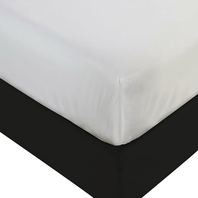 BLISSFORD Plastic Mattress Protector - Heavy Duty, Fitted Vinyl - Mattress Cover for Bedwetting Adult, Child or Pet, 100% Waterproof Fitted Sheet Style Cover - 36" x 75"
