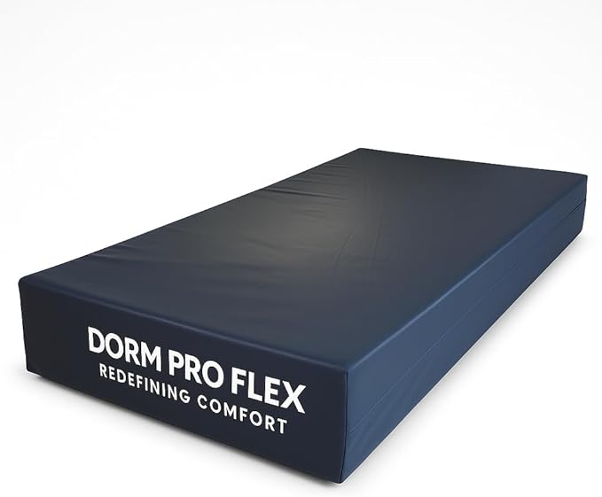 Ottomanson 8 Inch Twin XL Dorm Mattress – Waterproof, Flippable, & Meets U.S. Flammability Standards – Ideal for Dorms, Hotels & Nursing Homes