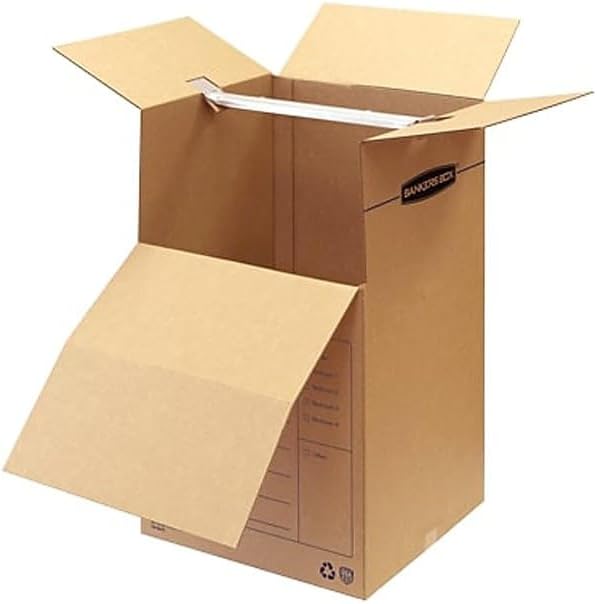 ‎Bankers Box Short Wardrobe Box 3 Pack, 20-in x 20-in x 34-in (7710902)