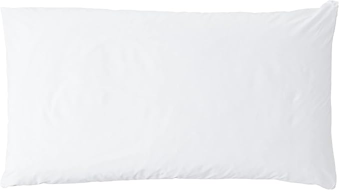 National Allergy Premium 100% Cotton Zippered Pillow Protector - King Size - White - 3 Pack - 300 Thread Count - Hypoallergenic Bed Pillowcase with Zipper - Breathable Encasement Cover