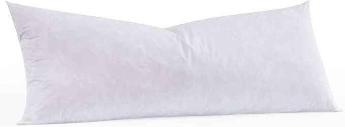 14x36 Feather Long Lumbar Pillow Inserts, Decorative Throw Pillow Inserts for Covers, Fuller Fit with Soft Support for Bed and Couch, Set of 2