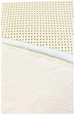 ORGANIC TEXTILES Organic Latex Mattress Topper with Cotton Cover - Made in USA (3 Inches Cal King, Soft)