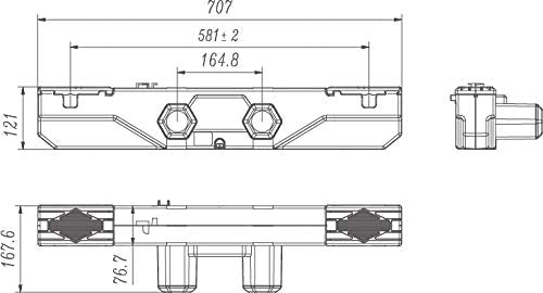 Actuator Motor for Adjustable Electric Bed Frame and Electric Hospital Bed (HJA1(Wired))
