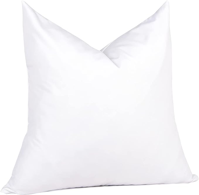 puredown® 16x16 Feather Down Pillow Insert, 1 Pack Throw Pillow Insert for Couch, Chairs, Office, Apartments