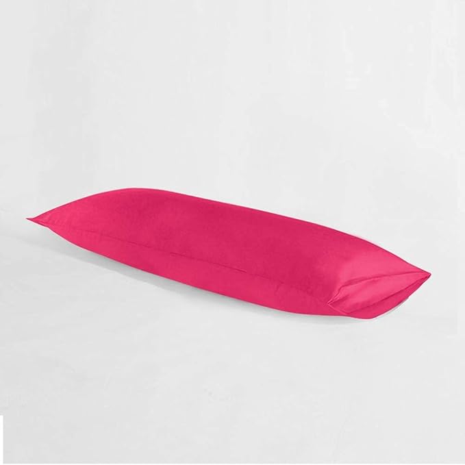NTBAY Body Pillowcase - Brushed Microfiber 20x54 Pillowcase - Soft, Wrinkle-Free, Fade-Resistant, Stain-Resistant, Magenta Body Pillow Cover with Envelope Closure - 20x54 Inches, Magenta