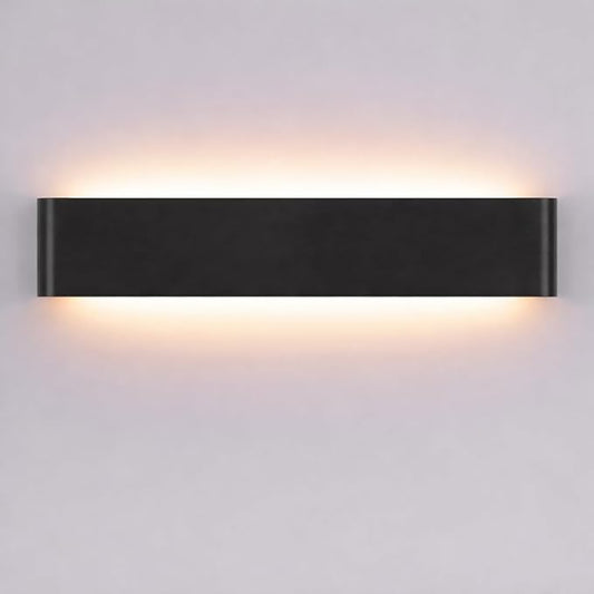 5 CCT (3000K-6500K) Adjustable Dimmable Wall Lamp 32W Modern Black LED vanity light Up and Down Wall Lighting 32.6 Inch Indoor Wall Sconce for Bedroom Staircase Hallway Dressing Table 1 Pack