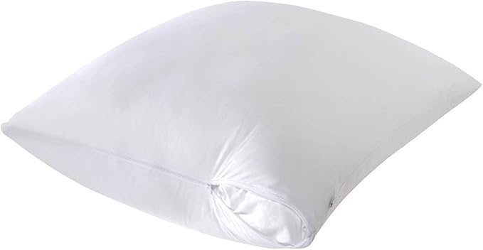 4 Pack Waterproof Down Feather Proof Pillow Protectors with Zipper King Size Set of 4 Poke Proof Bed Pillow Covers