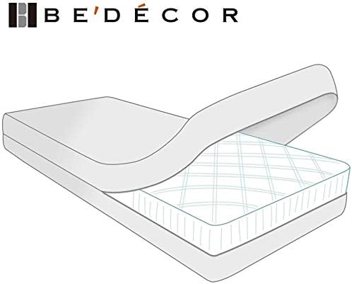 Bedecor Set of 2 Zippered Twin Mattress Protector Cover for 7"-9" Depth Mattress,Fully Encased Liquid Proof Urine Pee Protection Breathable Smooth Incontinence Pet Baby Potty Training