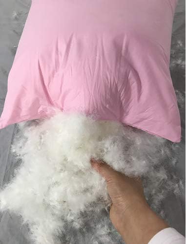Bulk White Goose Down and Feather - 90% Down 650 + Fill Power Goose Down Stuffing Bedding Pillow DIY USA Standard (200g,0.44LB 90% White Goose Down)