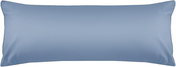 Warmstar Cotton Body Pillow Cover 1 Pack, 600 Thread Count Body Pillow case 20"x54", Long Body Pillow Case Cover Soft Breathable with Envelope Closure,Denim Blue