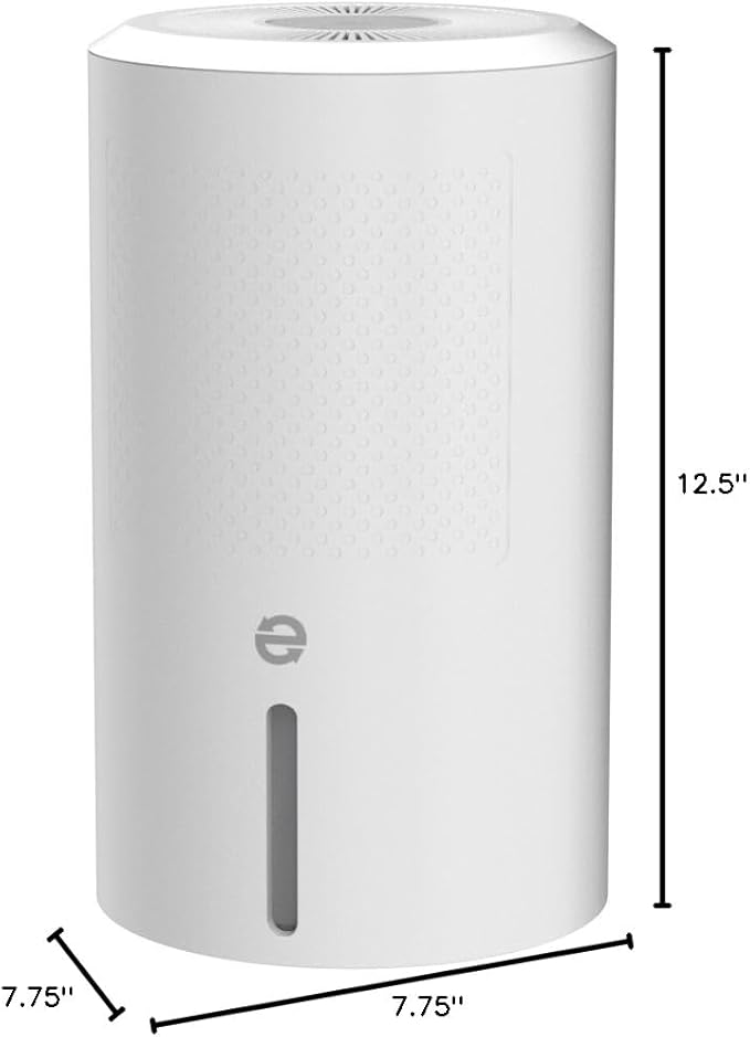 Eva-Dry EDV-2400 Compact and Powerful Dehumidifier | Eliminate Moisture | Energy Efficient | Quiet | Portable | Includes 3-Foot Drain Hose | Ideal for Home, Office, and RV