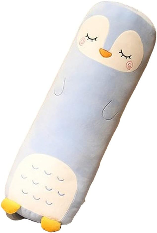 Long Plush Cute Body Pillows 39" Cuddle Stuffed Animal Shaped Bed Body Pillows Soft Cotton Plushies Doll Toy Gifts (Penguin, 39 Inch)