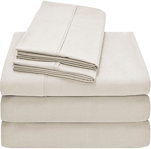 Split King Size Sheet Set - Egyptian Quality Ultra-Soft Bed Sheets - Double Brushed - Deep Pockets- Easy Fit - 5 Piece Set- Fade Resistant
