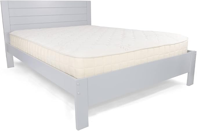 Naturepedic Verse Organic Kids Mattress - Full Firm With Encased Coil Layers - Quilted Sides - Universal Comfort for Trundle and Bunk Beds