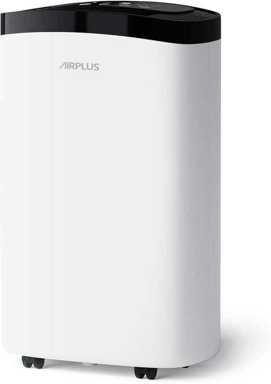 AIRPLUS 1500 Sq Ft Dehumidifier for Home and Basement, 30 Pint Portable Dehumidifiers with Drain Hose for Large Room, Quiet Sleep Mode Dehumidifier for Bedroom, RV De humidifier for Inside Camper